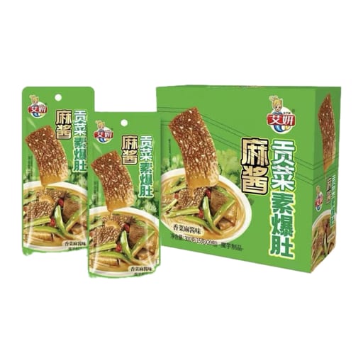 AIYAN Konjac Vegan Beef Tripe (Cilantro Sesame Sauce) — 20 × 15g x 20pc per case
