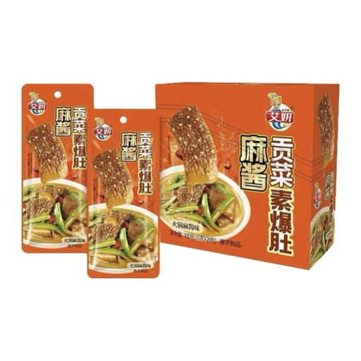 AIYAN Konjac Vegan Beef Tripe (Hotpot Sesame Sauce) — 20 × 15g x 20pc per case