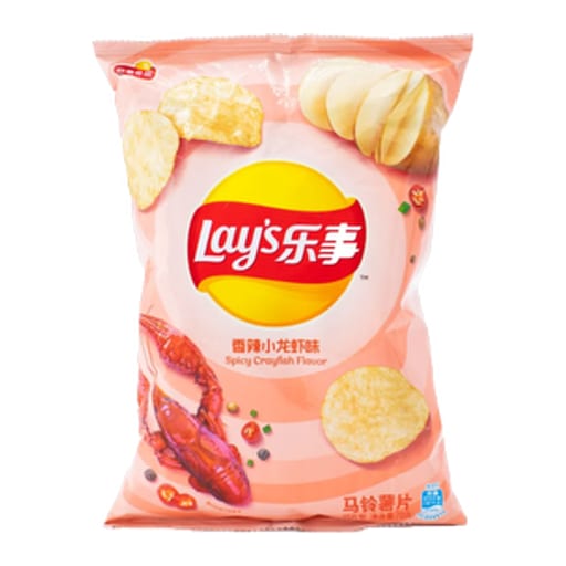 LAYS Chips Spicy Crawfish — 22 × 70g per case