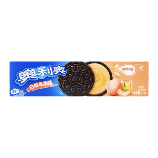 OREO White Peach Oolong Cookie — 24 × 97g per case