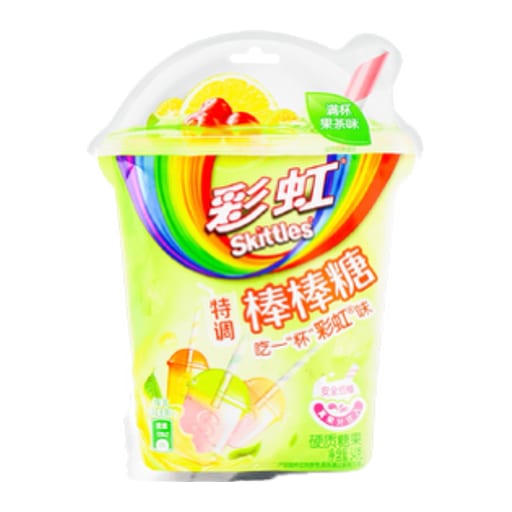 SKITTLES Lollypop Fruit Tea Flavors — 32 × 54g x 4pc per case
