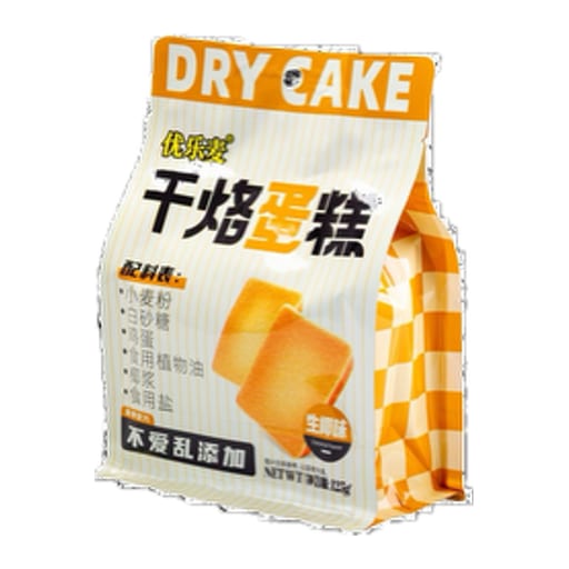 YLM Dry-Toasted Cake Cookies (Coconut Flavor) — 32 × 125g per case