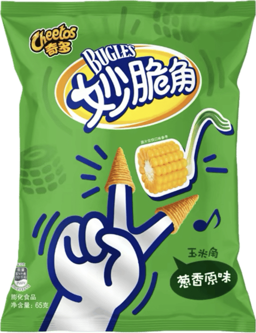 Cheetos Bugles vị hành lá — mỗi thùng 30 × 65g