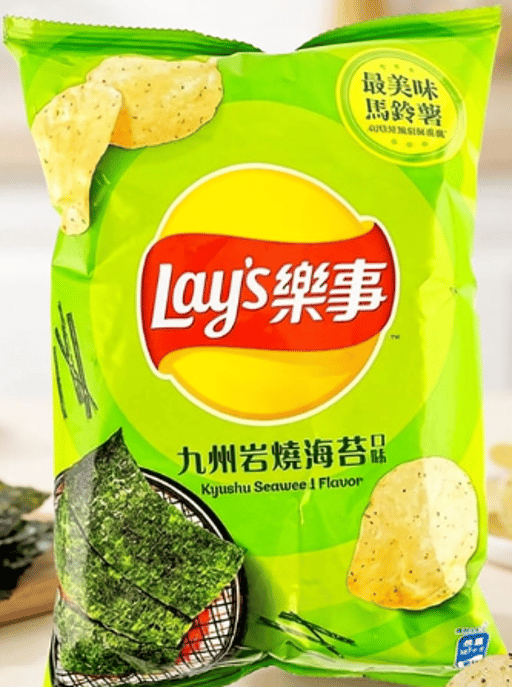 L21 台湾 LAY'S 九州海苔味ポテトチップス — 1ケース 12 × 59g