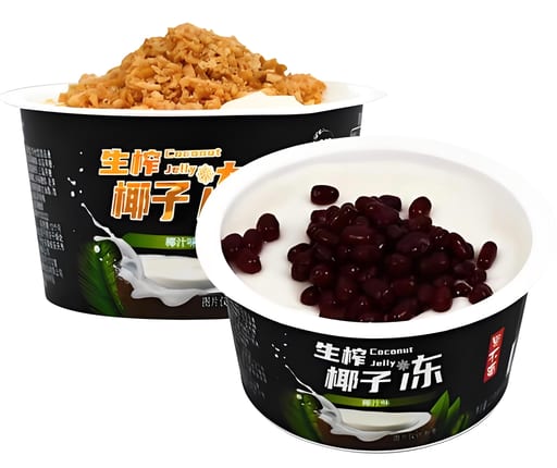 GBL Coconut Jelly Red Bean Topping — 24 × 220g per case