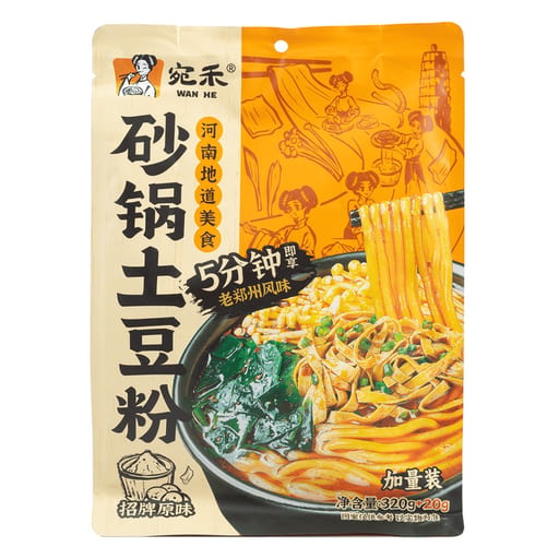 Wanhe Potato noodles — 24 × 320g per case