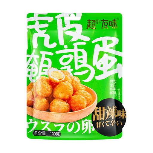 CYW ChaoYouWei Œufs de caille peaux de tigre sucrés épicés — 30 × 100g par caisse