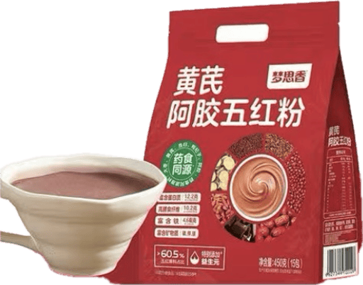 Astragalus & Donkey-hide Gelatin Five Red Powder — 18 × 450g per case