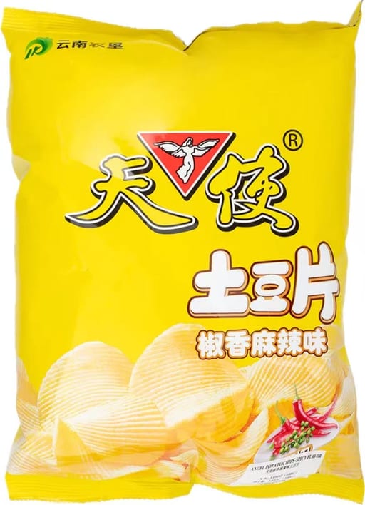 Angel Papas Fritas Picantes — 20 × 108g por caja