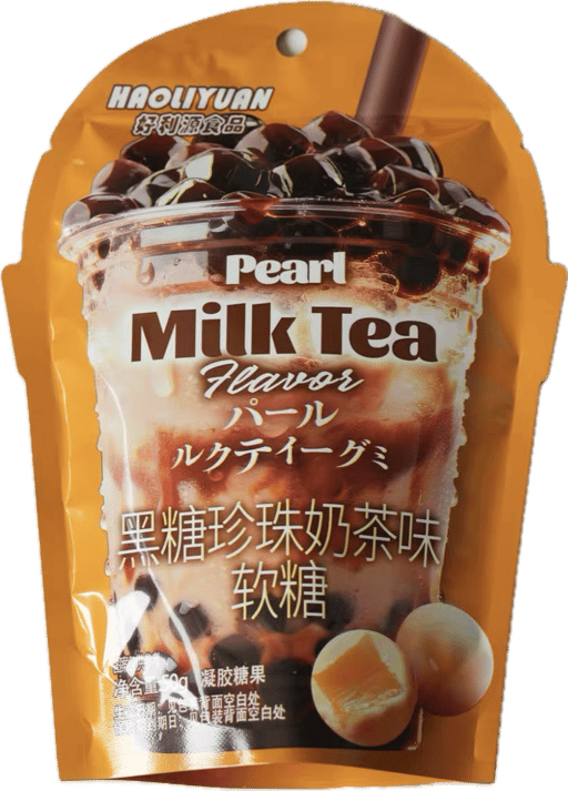 HLY Black Sugar Boba Milk Tea Gummy — 60 × 50g per case