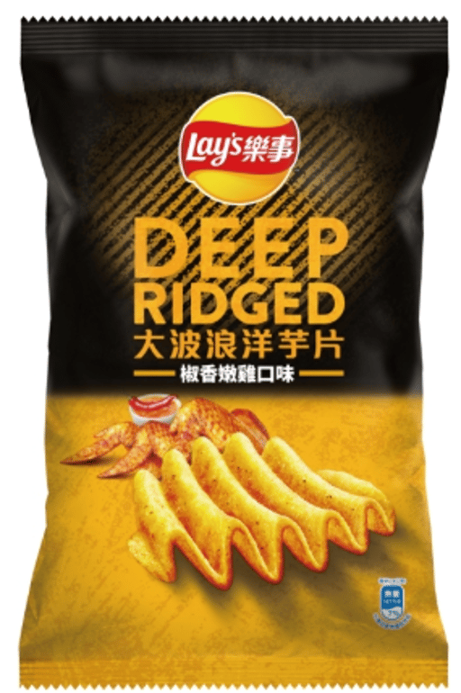R07 대만 LAY'S 웨이비페퍼&텐더치킨맛 감자칩 — 박스당 12 × 54g