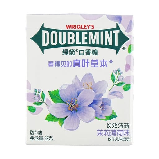 Wrigley's Kẹo cao su Wrigley's doublemint vị hoa nhài phiên bản theo mùa — mỗi thùng 120 × 32g