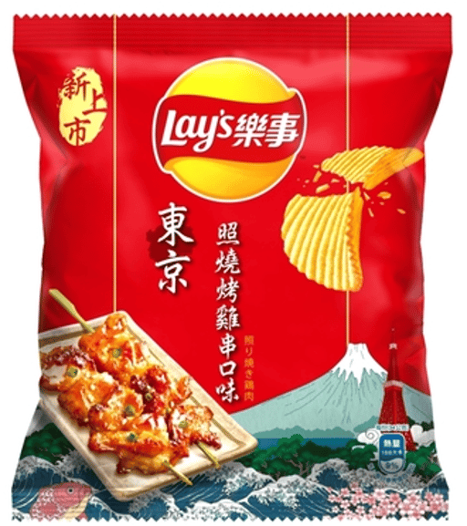 M24 台湾 LAY'S 東京焼き鳥味ポテトチップス — 1ケース 12 × 34g