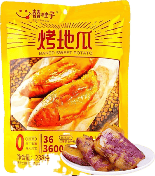 XGZ Roast Sweet Potato Sticks — 30 × 238g per case