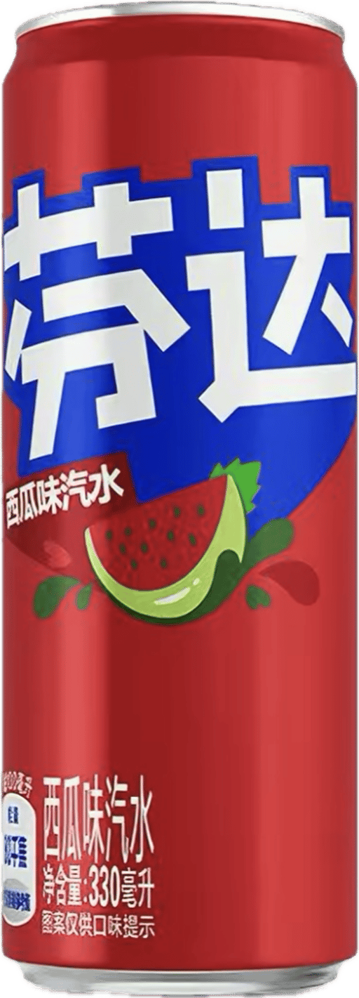 FANTA Watermelon Flavor Can — 24 × 330ml per case
