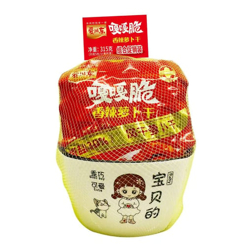 ACD 爱川东 嘎嘎脆香辣萝卜(5连包)带碗 — 整箱 16 × 63g×5