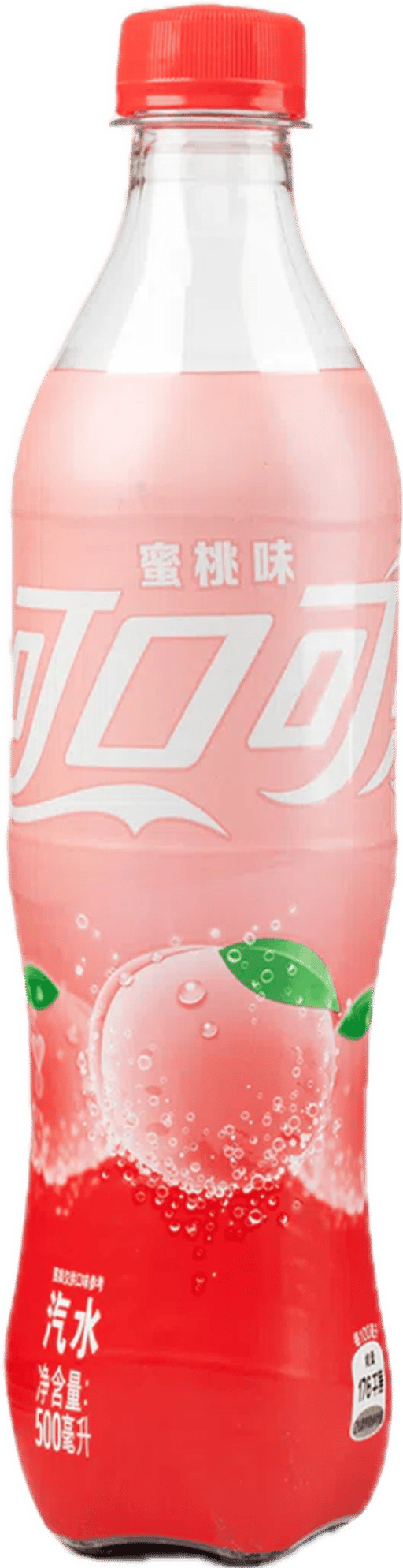COKE Peach Flavor — 12 × 500ml per case