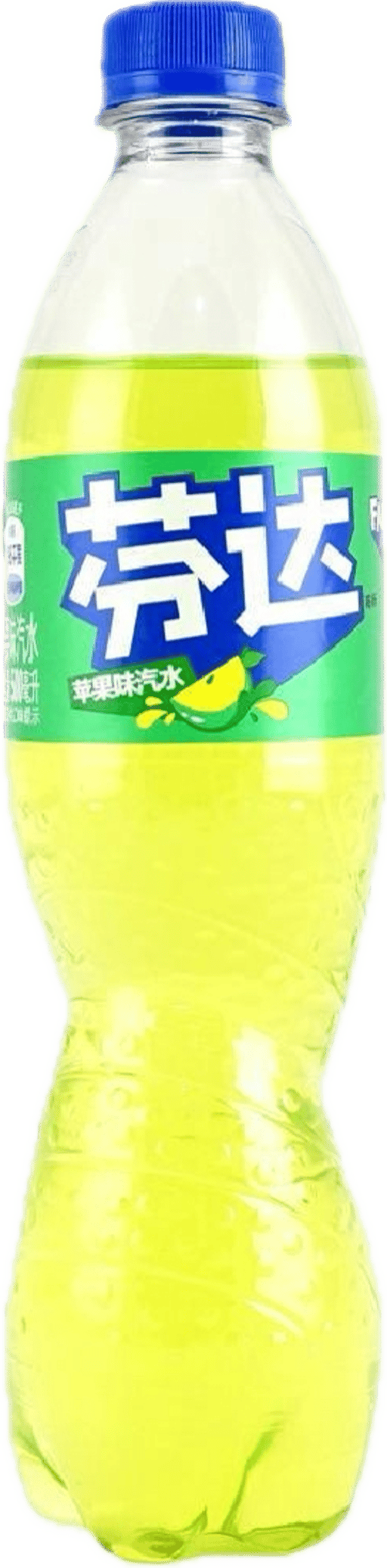 FANTA Green Apple Soda Drink — 12 × 500ml per case