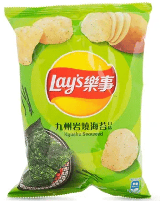 L20 台湾 LAY'S 九州海苔味ポテトチップス — 1ケース 12 × 34g