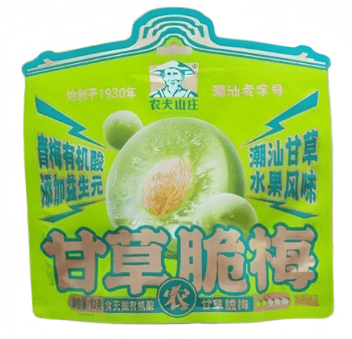 Farmer's Grange lavored crispy plums — 40 × 168g per case
