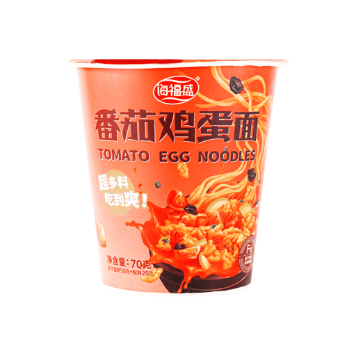 Tomato & Egg Flavor Noodles - Non-Fried — 12 × 70g per case