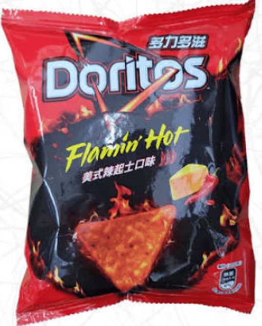 D215 TAIWAN DORITOS CHIPS DE MAÏS SAVEUR FROMAGE ÉPICÉ AMÉRICAIN — 12 × 68g par caisse