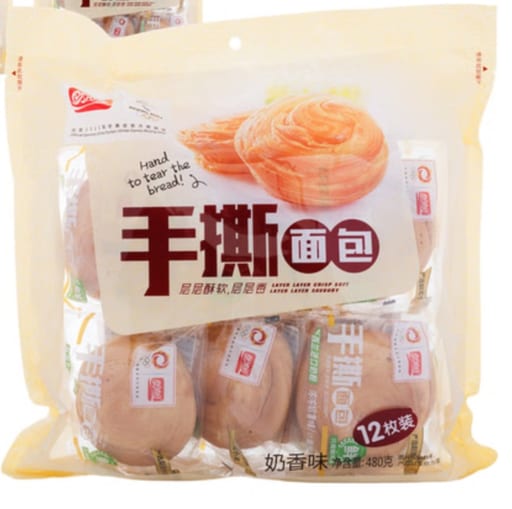 PANPAN Roll Bread Milk Flavor — 10 × 480g per case