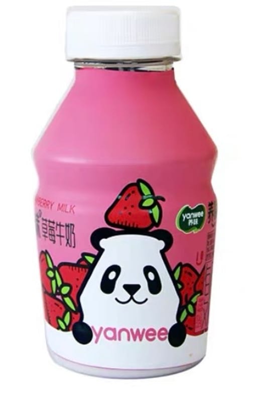 Yanwee Strawberry Milk — 24 × 260g per case