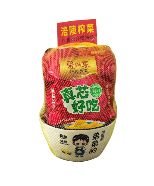 ACD 爱川东 脆口减盐涪陵菜芯(8连包)带碗 — 整箱 16 × 53g×8