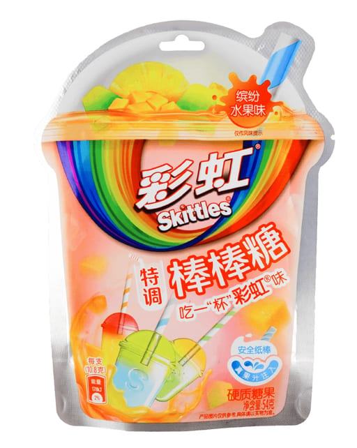 SKITTLES Lollypop Fruit Flavors — 32 × 54g per case