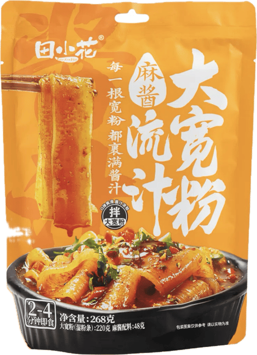 TXH Wide Potato Noodle Sesame Sauce — 30 × 268g per case